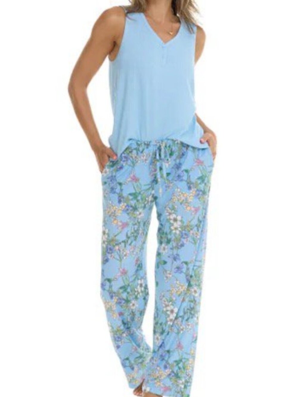 Flora Nikrooz Women's 3-piece PJ Set, Blue - Picture 4 of 16